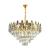 Candelabru Cristal ALHAMBRA Eleganza 8x E14, Diametru 49cm, Auriu Lucios, Inaltime Reglabila ModernLight Concept