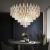 Candelabru Cristal ALHAMBRA Eleganza 8x E14, Diametru 49cm, Auriu Lucios, Inaltime Reglabila ModernLight Concept
