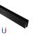 Sina Aplicata pentru Proiectoare Magnetice, 1m, Negru ModernLight Concept