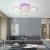 Lustra LED cu telecomanda si cristal NOVA ROTONDA RGB 72W, 4 Cercuri, lumina Rece/Calda/Neutra, Dimabila ModernLight Concept