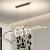 Lustra LED suspendata cu telecomanda RIBBON 66W, Liniara, lumina Rece/Calda/Neutra, Dimabila, Negru, Inaltime Reglabila ModernLight Concept