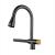 Baterie Bucatarie cu Dus Extractibil Inox Negru Cu Functie Cascada YB1500H ModernLight Concept