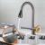 Baterie Bucatarie cu Dus Extractibil Inox Negru Cu Functie Cascada YB1500H ModernLight Concept