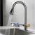 Baterie Bucatarie cu Dus Extractibil Inox Gri Cu Functie Cascada YB1500N ModernLight Concept