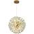 Candelabru Cristal MINUET 8x G9, Diametru 40cm, Auriu Lucios, Inaltime Reglabila ModernLight Concept