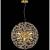 Candelabru Cristal MINUET 8x G9, Diametru 40cm, Auriu Lucios, Inaltime Reglabila ModernLight Concept
