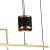 Lustra LED suspendata cu telecomanda DENISSE 64W, lumina Rece/Calda/Neutra, Dimabila, Auriu, Inaltime Reglabila, 2233/4GD ModernLight Concept