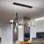 Lustra LED suspendata cu telecomanda DAMARA 46W, lumina Rece/Calda/Neutra, Dimabila, Negru, Inaltime Reglabila ModernLight Concept