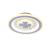 Lustra LED TRIFOI RGB ROZA 24W, lumina Rece/Calda/Neutra, Alb ModernLight Concept