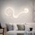 Aplica LED Deborah 38W Decorativa Lumina Rece/Calda/Neutra Metal si SIlicon Alb ModernLight Concept