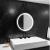 Oglinda LED Rotunda, 50cm, Celeste Majeste Noir Eleve MotionGlow Marcello, Sistem Dezaburire, Ceas & Termometru, Dimabila ModernLight Concept