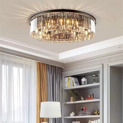 Candelabru Cristal Brady 12x E14 Negru ModernLight Concept