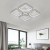 Lustra LED cu telecomanda ZOE 52W, 4 Patrate, lumina Rece/Calda/Neutra, Dimabila, Alb ModernLight Concept