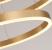 Lustra LED suspendata cu telecomanda CHRISTINE, 69W, 2 Cercuri, lumina Rece/Calda/Neutra, Dimabila, Auriu Lucios, Inaltime Reglabila ModernLight Concept