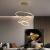 Lustra LED suspendata cu telecomanda ELIZABETH, 84W, 3 Cercuri, lumina Rece/Calda/Neutra, Dimabila, Auriu Lucios, Inaltime Reglabila ModernLight Concept