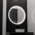 Oglinda LED Rotunda, 60cm, Senzor MotionGlow Consuel Marcello, Sistem Dezaburire, Ceas & Termometru, Dimabila ModernLight Concept