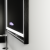 Oglinda LED Rectangulara, 80x60cm, Verite Majeste Noir Motion Glow Marcello, Sistem Dezaburire, Ceas & Termometru, Dimabila ModernLight Concept