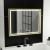 Oglinda LED Rectangulara, 80x60cm, Verite Royale Gold MotionGlow Marcello, Sistem Dezaburire, Ceas & Termometru, Dimabila ModernLight Concept
