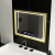 Oglinda LED Rectangulara, 80x60cm, Verite Royale Gold MotionGlow Marcello, Sistem Dezaburire, Ceas & Termometru, Dimabila ModernLight Concept