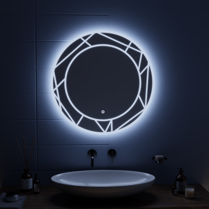 Oglinda LED Touch Astrix 70x70 cm ModernLight Concept
