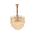 Candelabru Cristal ALHAMBRA Petito 3x E14, Diametru 30cm, Auriu Lucios, Inaltime Reglabila ModernLight Concept