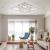 Lustra LED cu telecomanda cu cristal QUADRIA SUPREMO RGB, 148W, 5 Patrate, lumina Rece/Calda/Neutra, Dimabila, Crom Lucios ModernLight Concept