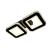 Lustra LED cristal QUADRIS 24W, 2 Patrate, lumina Rece/Calda/Neutra, Dimabila, Negru ModernLight Concept
