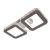 Lustra LED cu telecomanda si cristal QUADRIS 24W, 2 Patrate, lumina Rece/Calda/Neutra, Dimabila, Alb ModernLight Concept