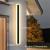 Aplica LED de Exterior Mack, Lungime 60cm, 8W, IP65, Metal, Liniar, Negru ModernLight Concept