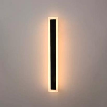 Aplica LED de Exterior Mack, Lungime 60cm, 8W, IP65, Metal, Liniar, Negru ModernLight Concept