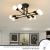 Lustra Modernist Octa 8, 8x E27, Negru, Design Modern ModernLight Concept