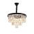 Candelabru Cristal Fletcher 5x E27 Negru ModernLight Concept