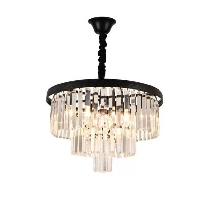 Candelabru Cristal Fletcher 5x E27 Negru ModernLight Concept