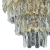 Candelabru Cristal WINDSOR Petito 3xE27, Diametru 30cm, Auriu Lucios, Inaltime Reglabila ModernLight Concept