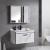 Set Mobilier pentru Baie CORFU, 80x48cm, 2 Piese, Negru si Alb ModernLight Concept