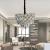 Candelabru Cristal WINDSOR Nobile 5xE27, Diametru 40cm, Crom Lucios, Inaltime Reglabila ModernLight Concept