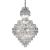 Candelabru Cristal WINDSOR Grande Supremo 14xE14, Diametru 60X90cm, Crom Lucios, Inaltime Reglabila ModernLight Concept