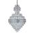 Candelabru Cristal WINDSOR Grande Supremo 14xE14, Diametru 60X90cm, Crom Lucios, Inaltime Reglabila ModernLight Concept