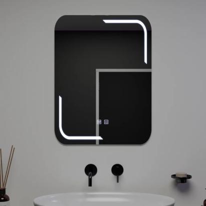 Oglinda LED Rectangulara, 60x80cm, Touch Ulrich, Sistem Dezaburire, Dimabila ModernLight Concept