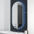 Oglinda LED Ovala, 50x80cm, Lucia Senzor Marcello, Sistem Dezaburire, Ceas & Termometru, Dimabila ModernLight Concept