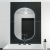 Oglinda LED Ovala, 50x80cm, Lucia Senzor Marcello, Sistem Dezaburire, Ceas & Termometru, Dimabila ModernLight Concept