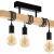 Lustra Ema, 3*E27, Maro, Metal si Lemn ModernLight Concept