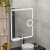 Oglinda LED Rectangulara, 75x90cm, Eclat MotionGlow Marcello, Sistem Dezaburire, Ceas & Termometru, Lupa Cosmetica, Dimabila ModernLight Concept