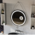 Oglinda LED Rotunda, 60cm, Micah Senzor MotionGlow Marcello, Sistem Dezaburire, Ceas & Termometru, Lupa Cosmetica, Dimabila ModernLight Concept