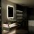 Oglinda LED Rectangulara, 60x80cm, Pugliesi Senzor MotionGlow Marcello, Sistem Dezaburire, Ceas & Termometru, Dimabila ModernLight Concept