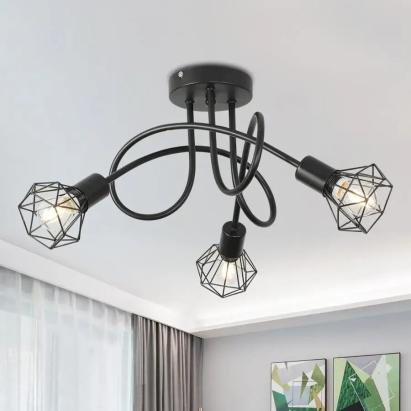 Lustra Shion 3*E27, Negru, Metal ModernLight Concept