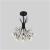 Candelabru Cristal PETERHOF Eleganza, 13xG4, Diametru 49 cm, Negru ModernLight Concept