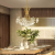 Candelabru Cristal Zetos 13XG4 Auriu, Diametru 49cm ModernLight Concept