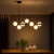 Lustra cu bec moderna LOFT Pavilion, 7x G9, Alb Negru, Metal, Inaltime Reglabila ModernLight Concept