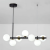 Lustra cu bec moderna LOFT Pavilion, 7x G9, Alb Negru, Metal, Inaltime Reglabila ModernLight Concept
